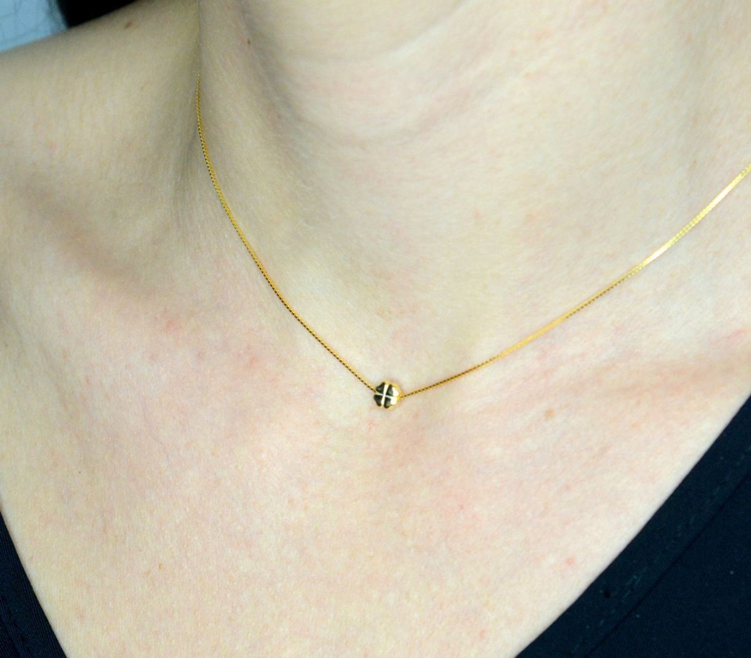 Naszyjnik damski srebrny pozłacany z koniczynką Armonica Nomination 241304 003.png